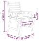 Lauko valgomojo kėdės su pagalvėlėmis, 4vnt., akacijos masyvas цена и информация | Lauko kėdės, foteliai, pufai | pigu.lt