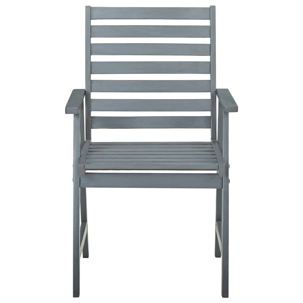 Lauko valgomojo kėdės su pagalvėlėmis, 4vnt., akacijos masyvas цена и информация | Lauko kėdės, foteliai, pufai | pigu.lt