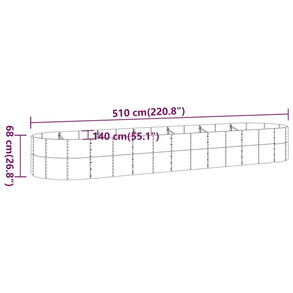 Sodo lovelis 68cm цена и информация | Vazonai | pigu.lt