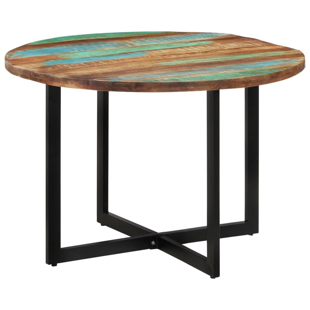 Valgomojo stalas, 110x75cm, perdirbtos medienos masyvas kaina ir informacija | Virtuvės ir valgomojo stalai, staliukai | pigu.lt