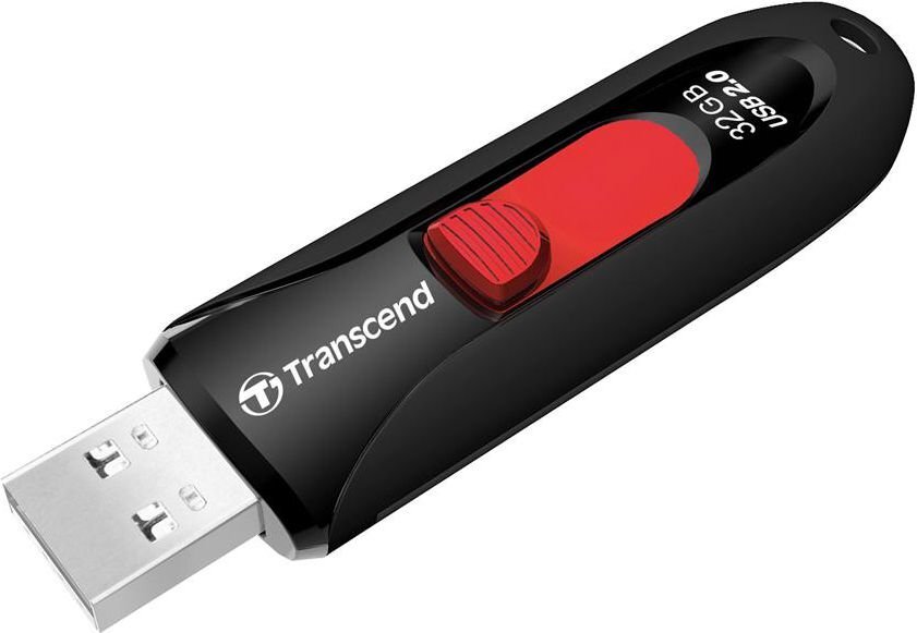 Transcend - JETFLASH 590 32GB USB2 BLACK kaina ir informacija | USB laikmenos | pigu.lt