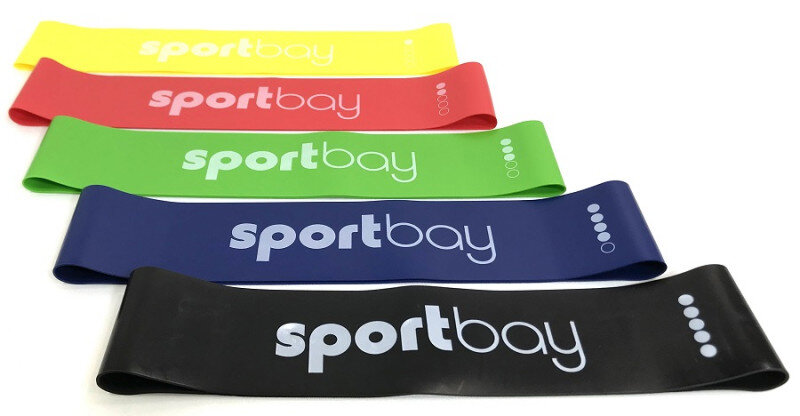 Elastinių juostų rinkinys Sportbay® 5 bands kaina ir informacija | Pasipriešinimo gumos, žiedai | pigu.lt