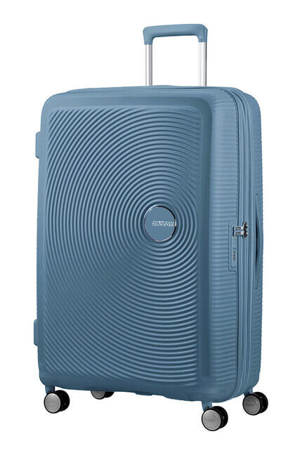 Didelis lagaminas American Tourister Soundbox Stone Blue L 77cm цена и информация | Lagaminai, kelioniniai krepšiai | pigu.lt