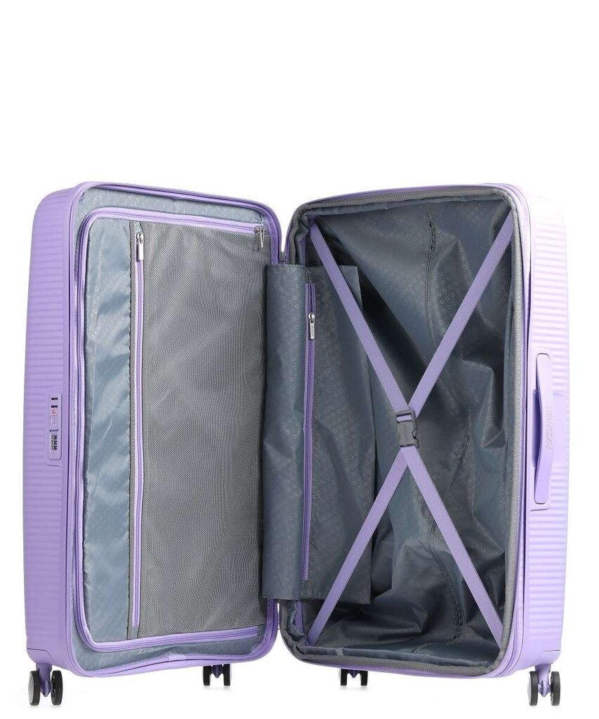 Didelis lagaminas American Tourister Soundbox Lavender L 77cm kaina ir informacija | Lagaminai, kelioniniai krepšiai | pigu.lt