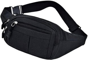 Сумка поясная мужская, сумка R42, черная цена и информация | Мужские сумки | pigu.lt