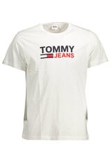 Мужская футболка Tommy Hilfiger, белая цена и информация | Мужские футболки | pigu.lt
