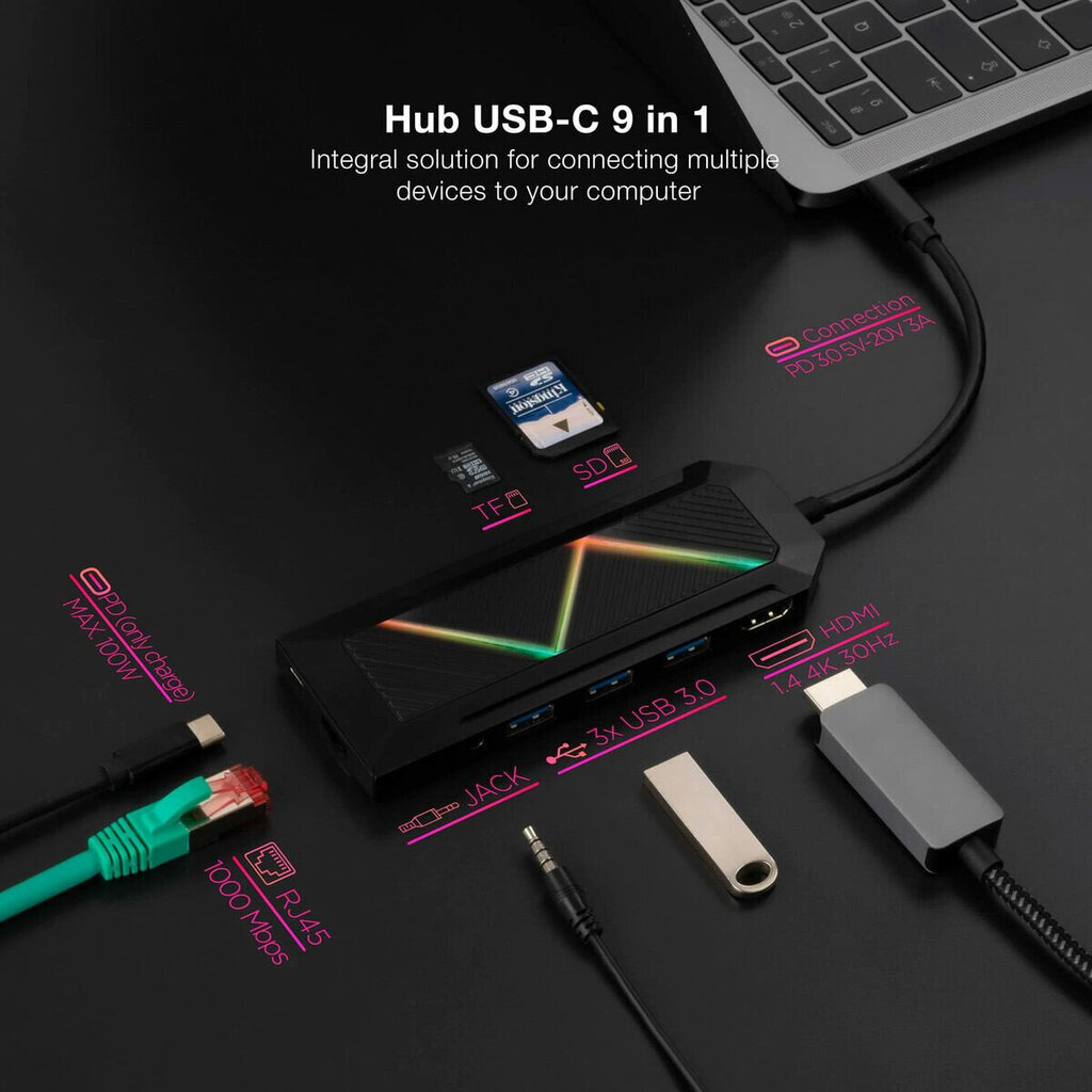 Adapteris Display Port, HDMI/VGA kaina ir informacija | Adapteriai, USB šakotuvai | pigu.lt