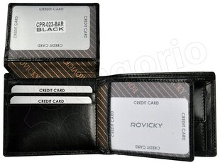 Vyriška piniginė Rovicky CPR-023-BAR RFID - Ruda kaina ir informacija | Vyriškos piniginės, kortelių dėklai | pigu.lt