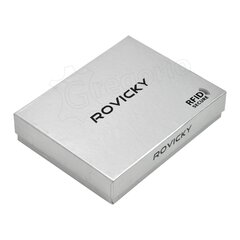 Vyriška piniginė Rovicky N62L-RVT RFID - Tamsiai ruda kaina ir informacija | Vyriškos piniginės, kortelių dėklai | pigu.lt