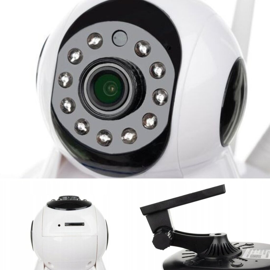 Belaidė besisukanti kamera su naktiniu 360° WiFi režimu kaina ir informacija | Stebėjimo kameros | pigu.lt