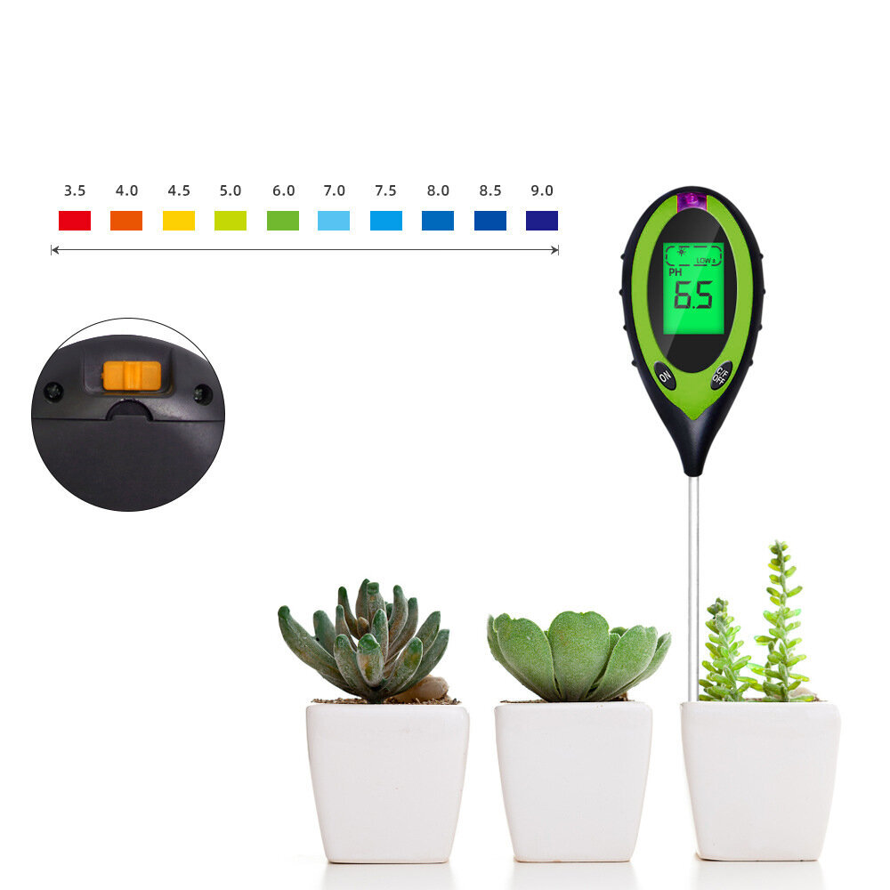 Elektroninis dirvožemio pH matuoklis kaina ir informacija | Drėgmės, temperatūros, pH, ORP matuokliai | pigu.lt