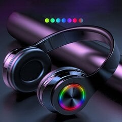 Беспроводные Bluetooth-наушники со светодиодной RGB-подсветкой цена и информация | Наушники | pigu.lt