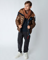 Полупальто с капюшоном с принтом в космическом стиле для мальчиков Gulliver цена и информация | Зимняя одежда для детей | pigu.lt
