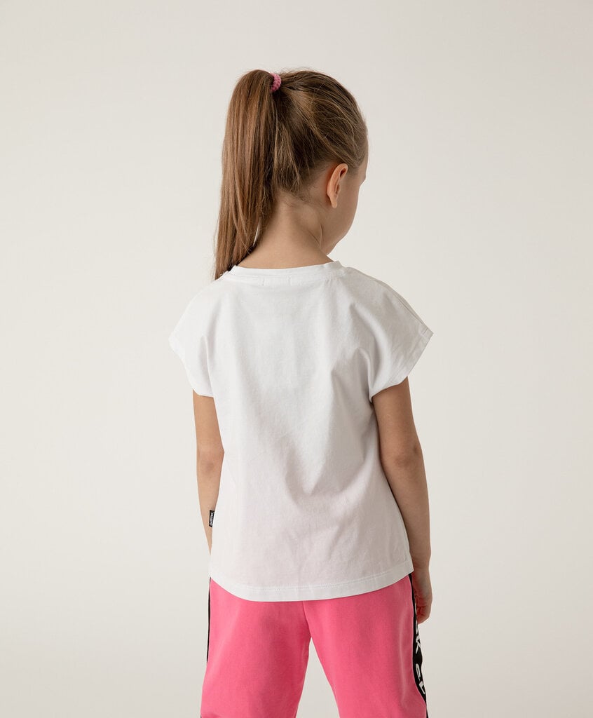 Marškinėliai mergaitėms Gulliver, baltos spalvos цена и информация | Marškinėliai mergaitėms | pigu.lt