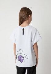 Marškinėliai mergaitėms Gulliver, baltos spalvos kaina ir informacija | Marškinėliai mergaitėms | pigu.lt