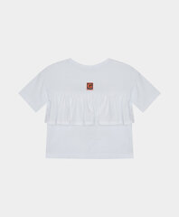 Белая футболка с принтом для девочек Gulliver цена и информация | Футболка для девочек | pigu.lt