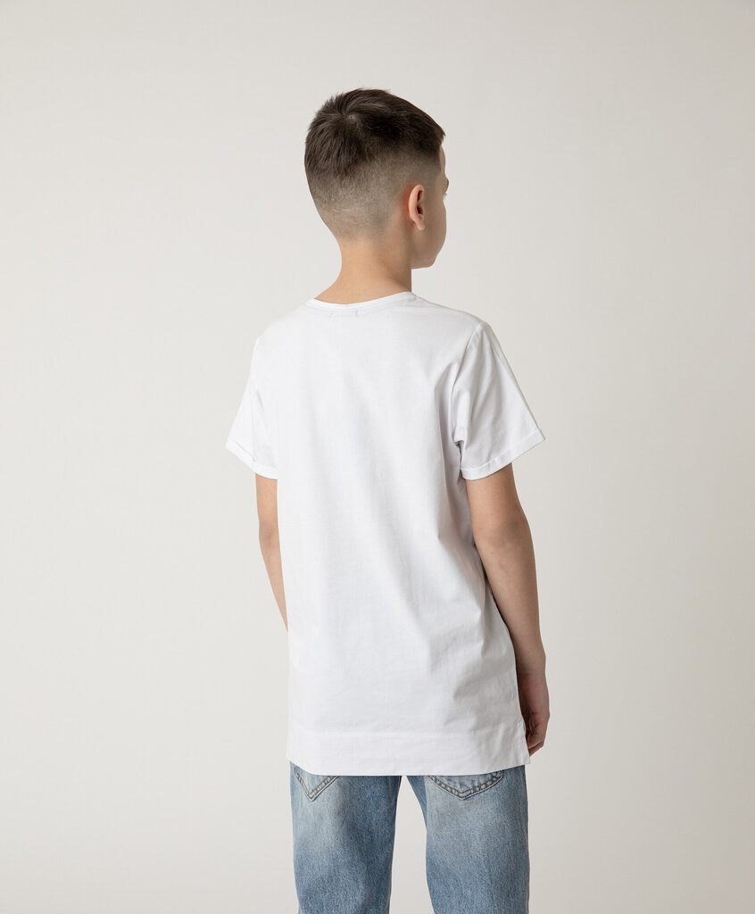 Marškinėliai berniukams Gulliver, baltos spalvos kaina ir informacija | Marškinėliai berniukams | pigu.lt