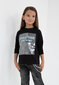 Marškinėliai mergaitėms Gulliver, juodos spalvos kaina ir informacija | Marškinėliai mergaitėms | pigu.lt