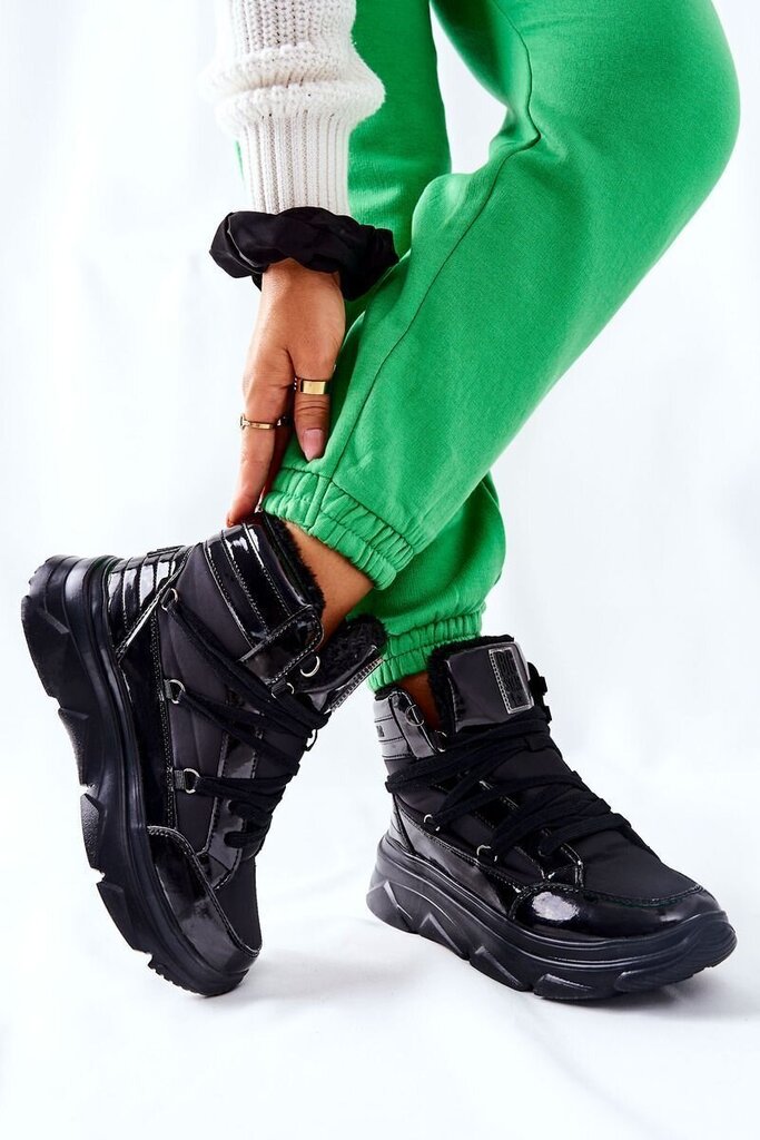Aulinukai moterims BSB168502679, juodi kaina ir informacija | Aulinukai, ilgaauliai batai moterims | pigu.lt