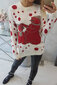 Kalėdinis megztinis moterims LHL21026.2942, baltas kaina ir informacija | Megztiniai moterims | pigu.lt