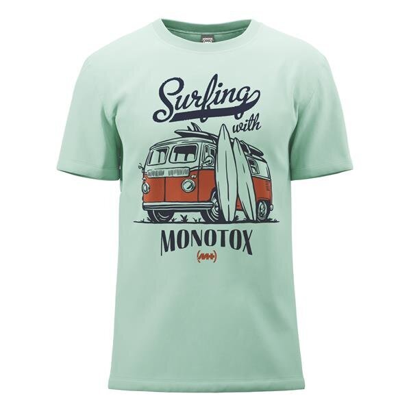 Marškinėliai vyrams Monotox MX22066, žali kaina ir informacija | Vyriški marškinėliai | pigu.lt
