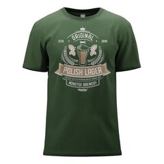 Marškinėliai vyrams Monotox MX22070, žali kaina ir informacija | Vyriški marškinėliai | pigu.lt