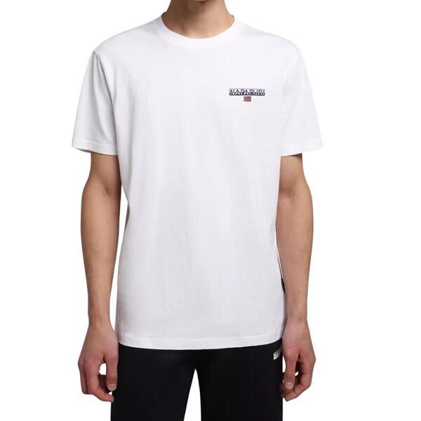 Marškinėliai vyrams Napapijri NP0A4GWI002, balti kaina ir informacija | Vyriški marškinėliai | pigu.lt