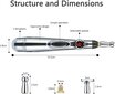 Akupunktūros, elektrostimuliacijos masažuoklis kaina ir informacija | Veido priežiūros prietaisai | pigu.lt
