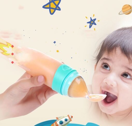 Maisto dozatorius / šaukštas „Raketa“ kaina ir informacija | Kūdikių indai, indeliai pienui ir įrankiai | pigu.lt