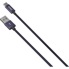 Pintas laidas YENKEE, 2.0 USB A - USB C, 480 Mbps, 3A, 2m, aliuminio korpusas, violetinis kaina ir informacija | Laidai telefonams | pigu.lt