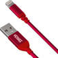 Pintas laidas YENKEE, 2.0 USB A - Lightning, MFi certified, 480 Mbps, 5V/2.4A, 10W, 1m, aliuminio korpusas, raudonas kaina ir informacija | Laidai telefonams | pigu.lt