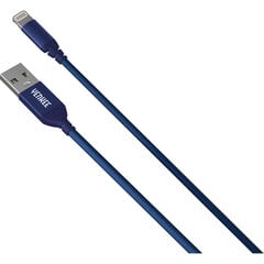 Плетеный кабель YENKEE, 2.0 USB A - Lightning, сертифицированный MFi, 480 Мбит/с, 5В/2.4A, 10Вт, 1м, алюминиевый корпус, фиолетовый цена и информация | Кабели для телефонов | pigu.lt
