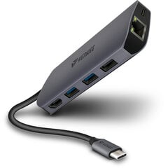 USB-концентратор 8in1 Yenkee цена и информация | Адаптеры, USB-разветвители | pigu.lt