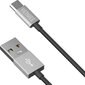 YENKEE, 2.0 USB A - micro USB (USB B), 480 Mbps, 2.1A, 1m, aliuminio korpusas, pilkas/juodas цена и информация | Laidai telefonams | pigu.lt