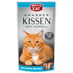 Perfecto Cat Anti Hairball traškios pagalvėlės katėms su įdaru, skatinančios plaukų pasišalinimą 50g цена и информация | Лакомства для кошек | pigu.lt