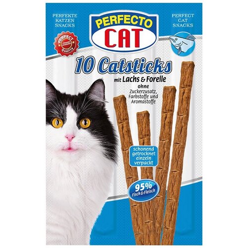 Skanėstas katėms Perfecto su lašiša, 0.05 kg kaina ir informacija | Skanėstai katėms | pigu.lt