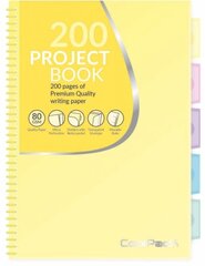 Спиральная тетрадь CoolPack B5, 200 страниц, в клеточку, пастельно-желтая цена и информация | Kanceliarinės prekės | pigu.lt