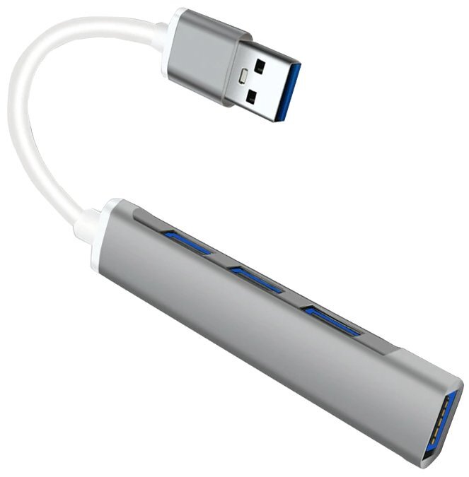 Mocco OTG Hub 3x USB 2.0 / 1x USB 3.0 kaina ir informacija | Adapteriai, USB šakotuvai | pigu.lt