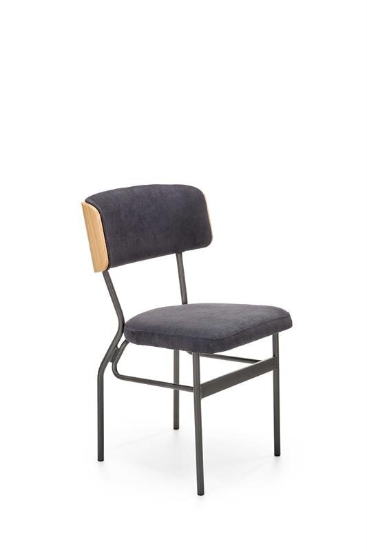2-jų kėdžių komplektas Halmar Smart KR, juodas цена и информация | Virtuvės ir valgomojo kėdės | pigu.lt