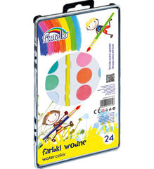 Akvarelė PB2124, Fiorello, 24 spalvos + teptukas цена и информация | Принадлежности для рисования, лепки | pigu.lt