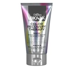 Intensyviai regeneruojanti plaukų kaukė su spalvos apsauga Biovax Color Recovery Therapy Mask Intensive Regeneration Color Protection, 150ml kaina ir informacija | Priemonės plaukų stiprinimui | pigu.lt