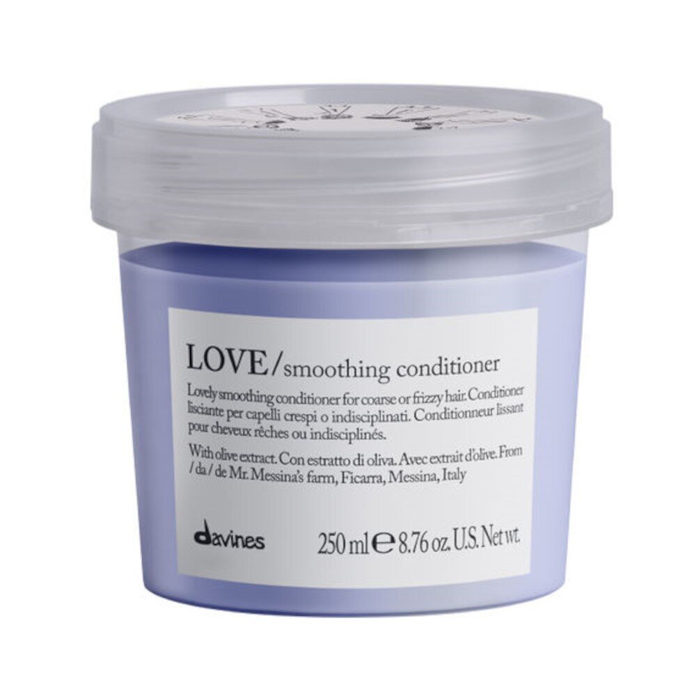 Glotninamasis plaukų kondicionierius Davines Essential Haircare Love Smooth Conditioner, 250 ml kaina ir informacija | Balzamai, kondicionieriai | pigu.lt