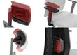 Biuro kėdė Stema ZN-807, juoda цена и информация | Biuro kėdės | pigu.lt