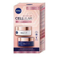 Rinkinys Nivea Cellular Expert Lift SPF30: dieninis kremas nuo raukšlių, 50 ml + naktinis kremas nuo raukšlių, 50 ml kaina ir informacija | Veido kremai | pigu.lt