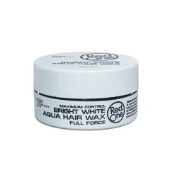 Воск для волос Red One Aqua Hair Gel Wax Full Force Bright White, 150 мл цена и информация | Средства для укладки волос | pigu.lt