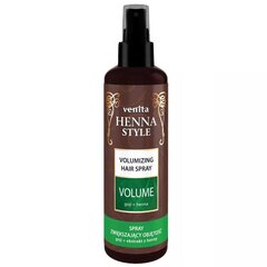 Apimties suteikiantis plaukų purškiklis Venita Henna Style Volume Spray, 200ml kaina ir informacija | Plaukų formavimo priemonės | pigu.lt