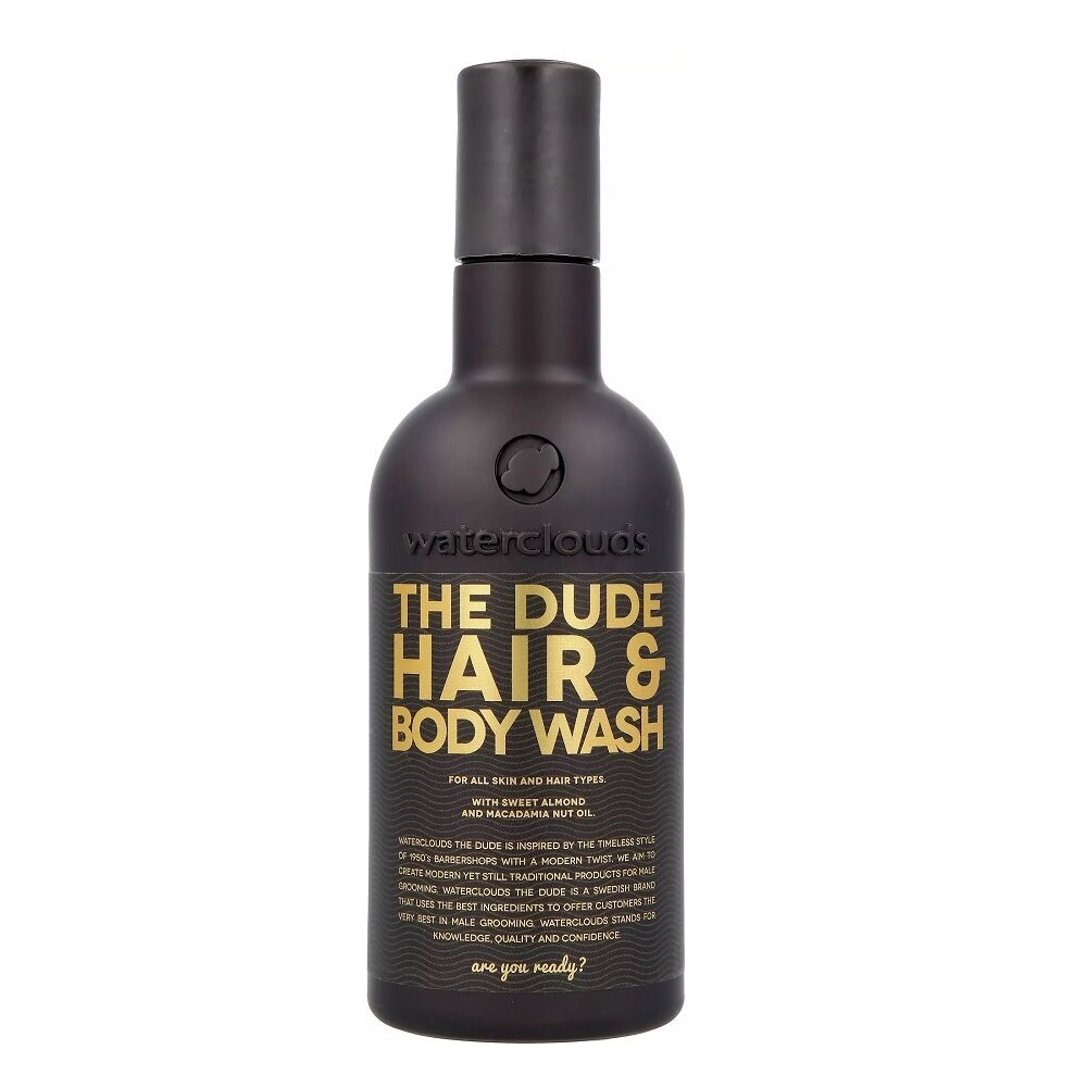 Kūno ir plaukų prausiklis Waterclouds The Dude Hair&Body Wash, 250ml kaina ir informacija | Šampūnai | pigu.lt