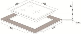 Schlosser PGH4511X цена и информация | Варочные поверхности | pigu.lt