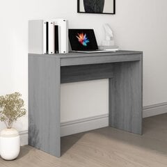 Rašomasis stalas, pilkos ąžuolo spalvos, 90x40x72cm, mediena kaina ir informacija | Kompiuteriniai, rašomieji stalai | pigu.lt