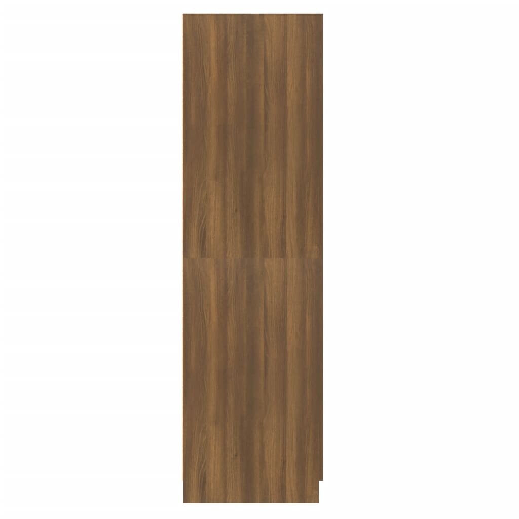 Drabužių spinta, rudos ąžuolo spalvos, 80x52x180cm, mediena kaina ir informacija | Spintos | pigu.lt